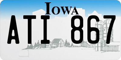 IA license plate ATI867