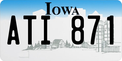 IA license plate ATI871