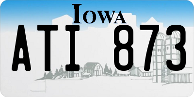 IA license plate ATI873