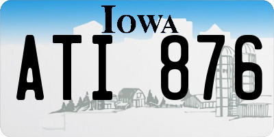 IA license plate ATI876
