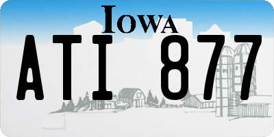 IA license plate ATI877