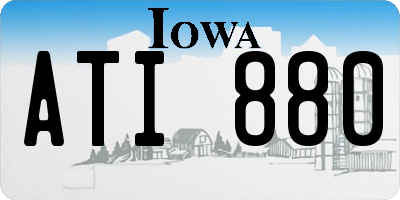 IA license plate ATI880