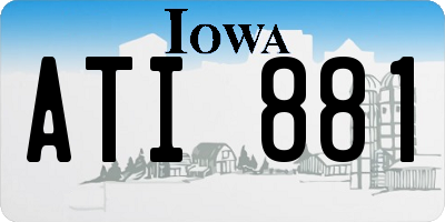 IA license plate ATI881