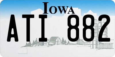 IA license plate ATI882