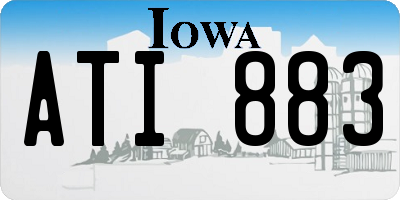 IA license plate ATI883
