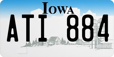 IA license plate ATI884