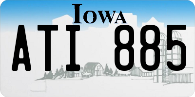 IA license plate ATI885