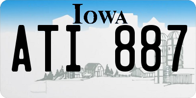 IA license plate ATI887