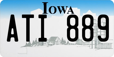 IA license plate ATI889