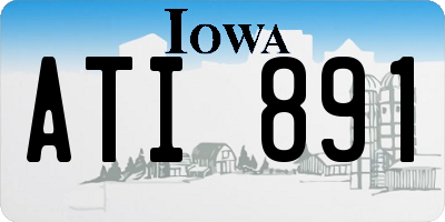 IA license plate ATI891