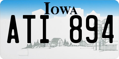 IA license plate ATI894