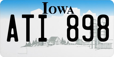IA license plate ATI898