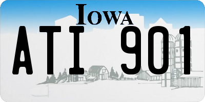 IA license plate ATI901