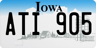 IA license plate ATI905