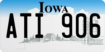 IA license plate ATI906