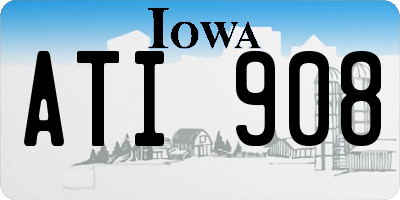 IA license plate ATI908
