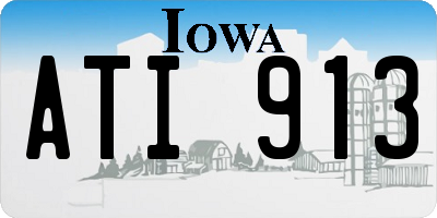 IA license plate ATI913