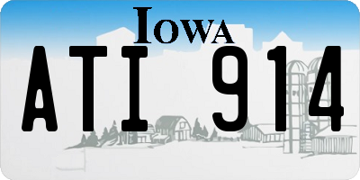 IA license plate ATI914