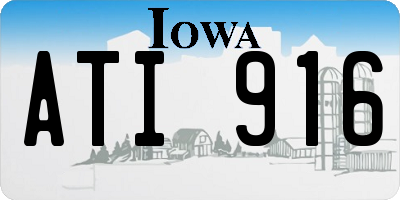IA license plate ATI916