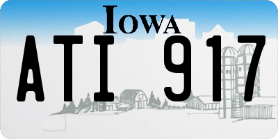 IA license plate ATI917