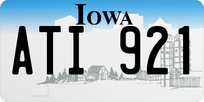 IA license plate ATI921