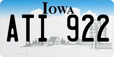 IA license plate ATI922