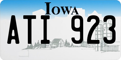IA license plate ATI923