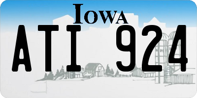 IA license plate ATI924