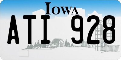 IA license plate ATI928