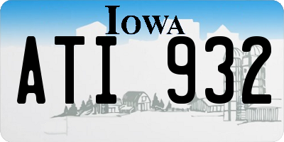 IA license plate ATI932