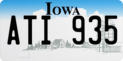 IA license plate ATI935
