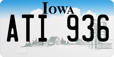 IA license plate ATI936