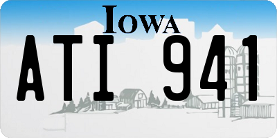 IA license plate ATI941