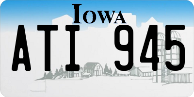 IA license plate ATI945