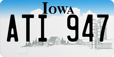 IA license plate ATI947