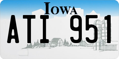 IA license plate ATI951
