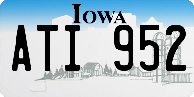 IA license plate ATI952