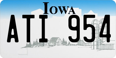 IA license plate ATI954