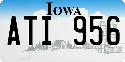 IA license plate ATI956