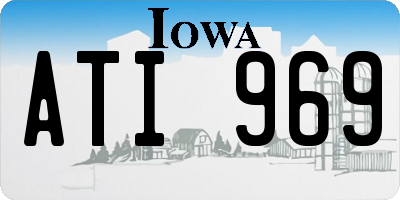 IA license plate ATI969