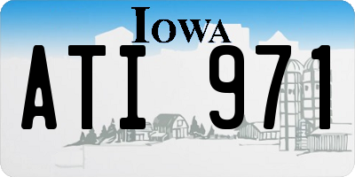 IA license plate ATI971