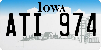 IA license plate ATI974