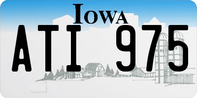 IA license plate ATI975