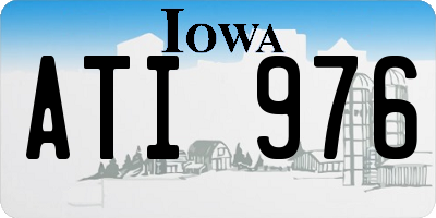 IA license plate ATI976