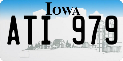 IA license plate ATI979