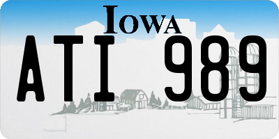 IA license plate ATI989