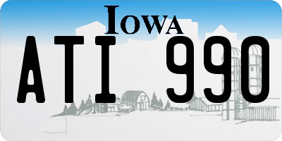IA license plate ATI990