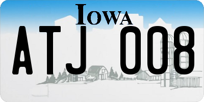 IA license plate ATJ008