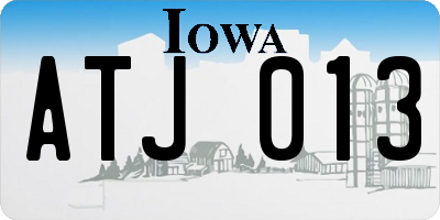 IA license plate ATJ013