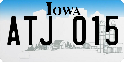 IA license plate ATJ015